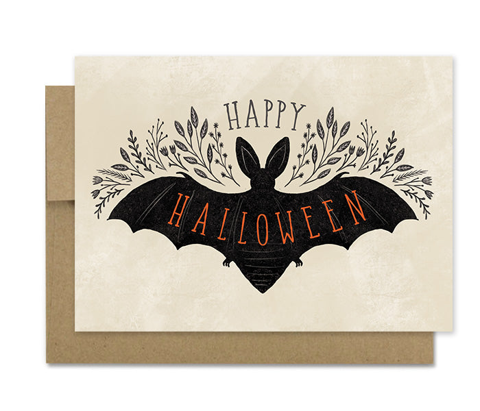 Halloween Bat- Holiday Card