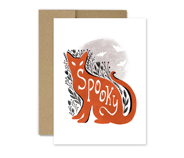 Spooky Cat - Halloween Card