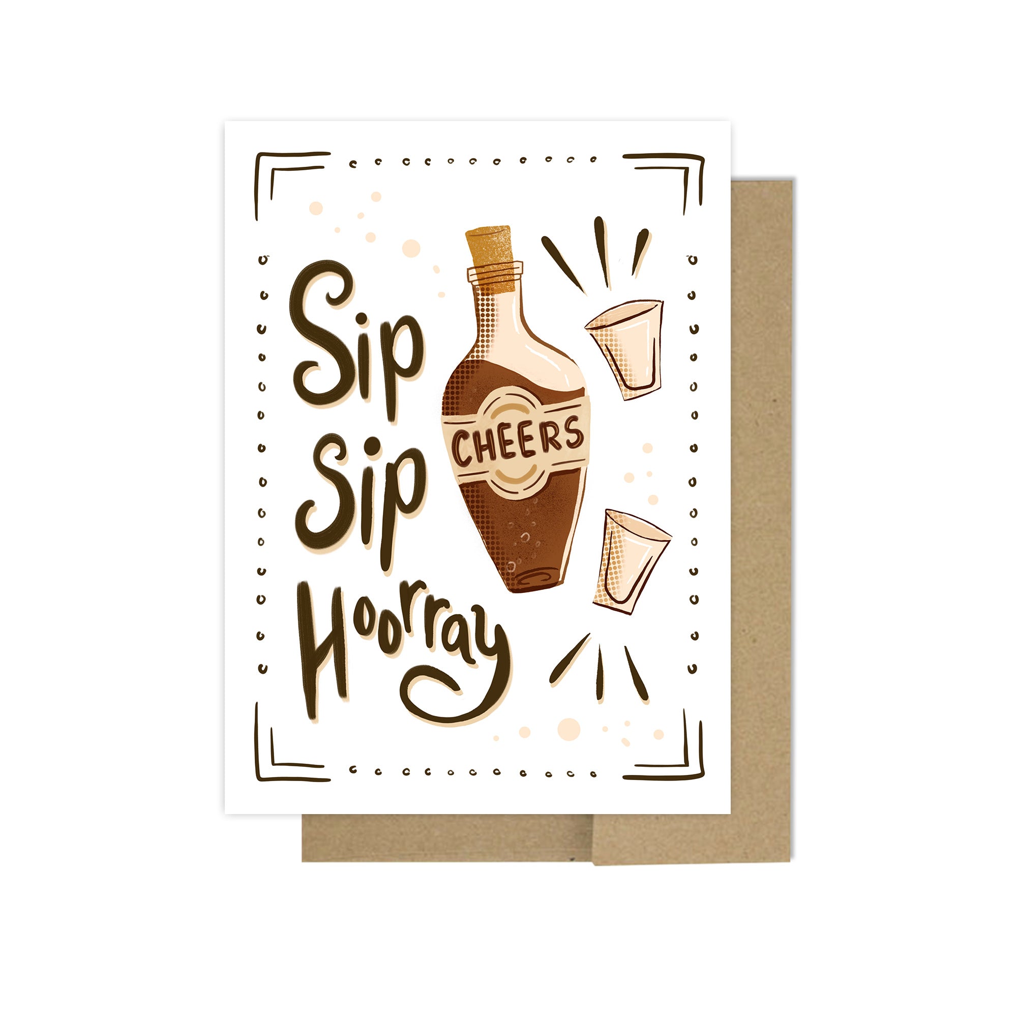 Sip Sip Hooray Birthday Card
