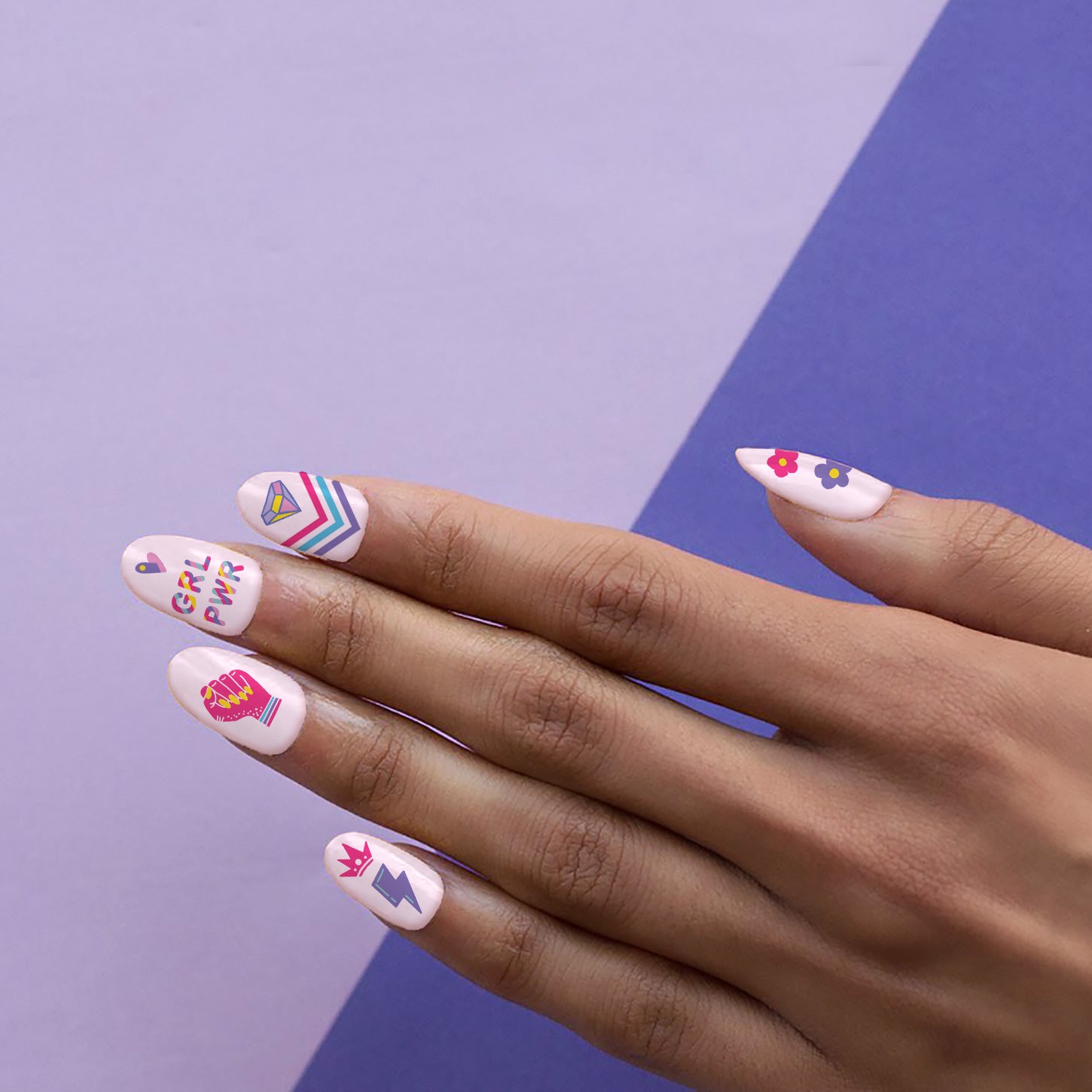 Girl Power Nail Decals