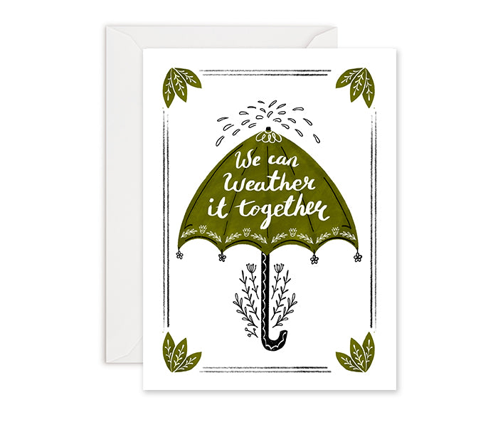 Umbrella Weather - Sympathy Card