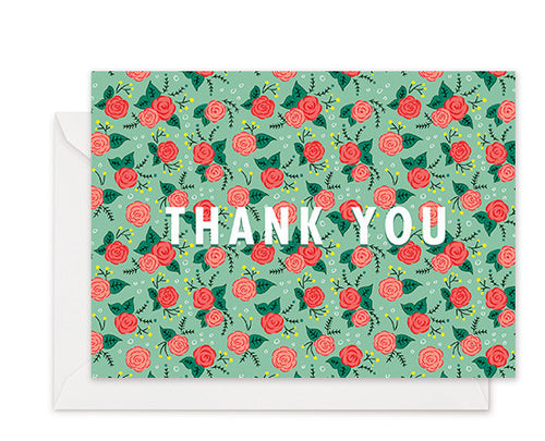 Roses - Thank You Card
