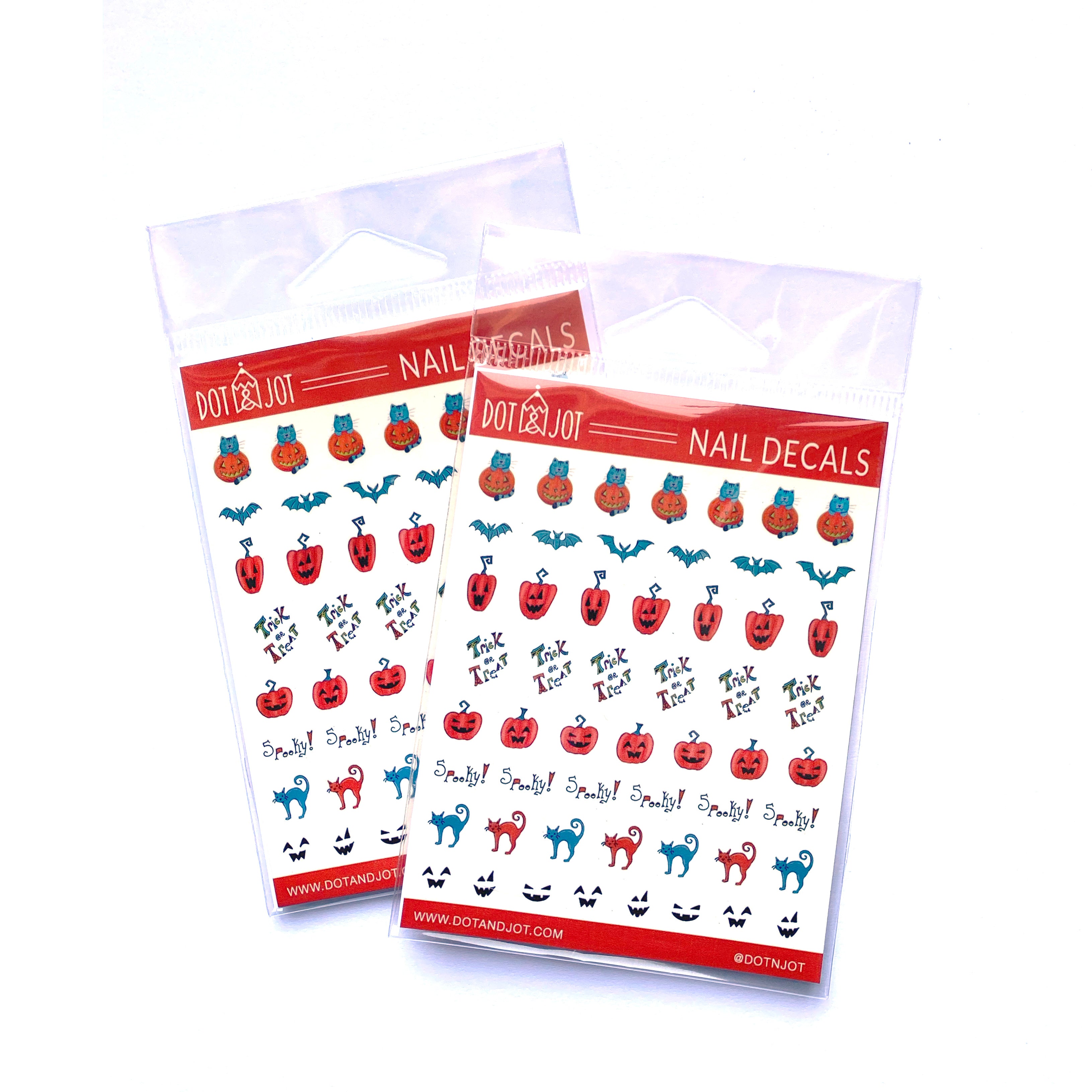 Halloween Waterslide Nail Decals