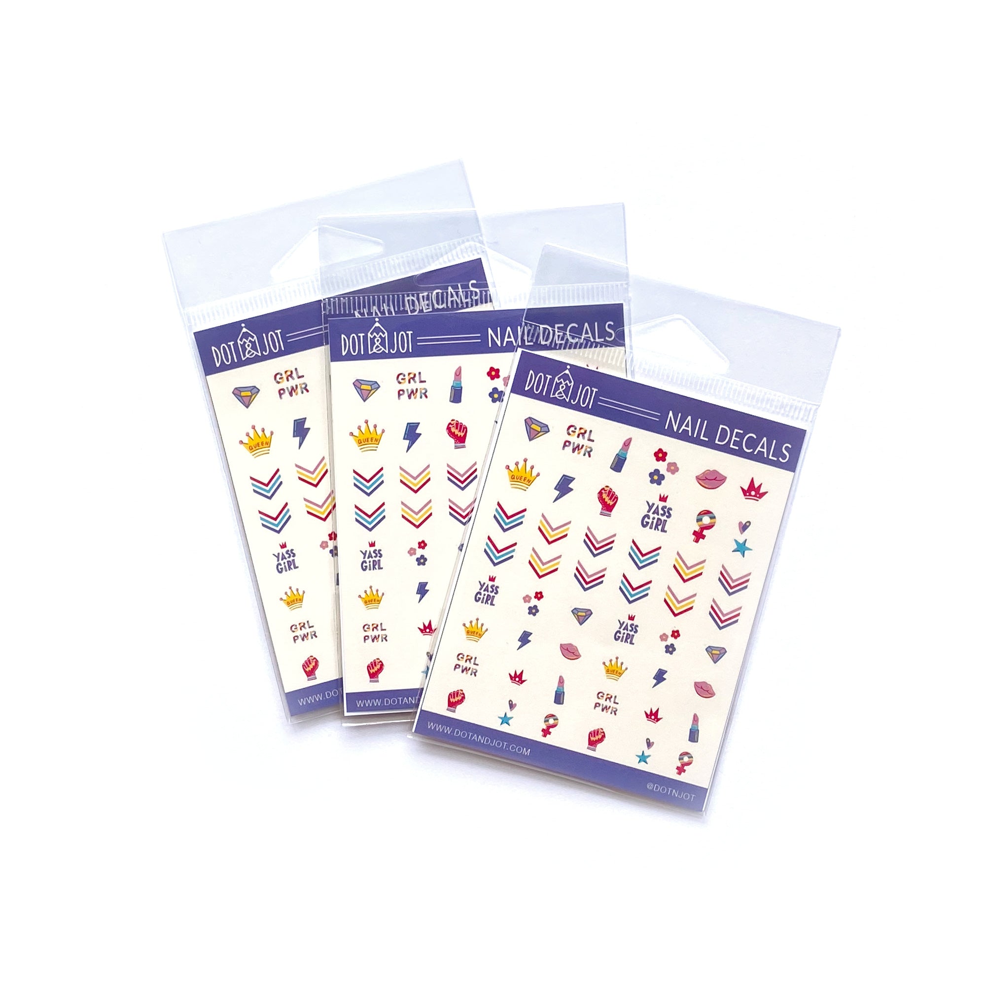 Girl Power Nail Decals