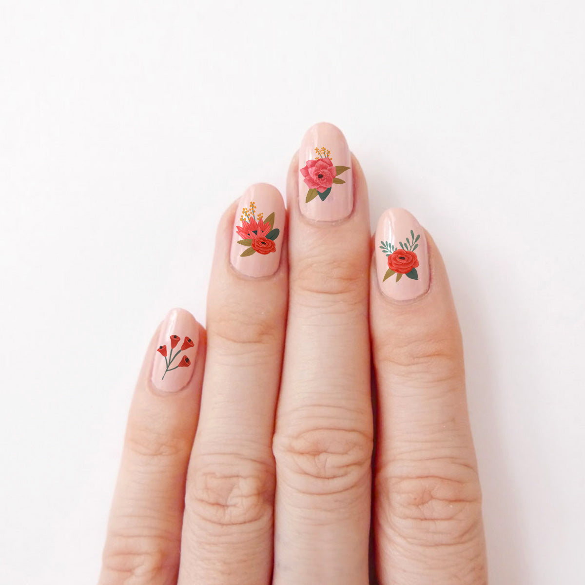 Floral Arrangements Nail Decals