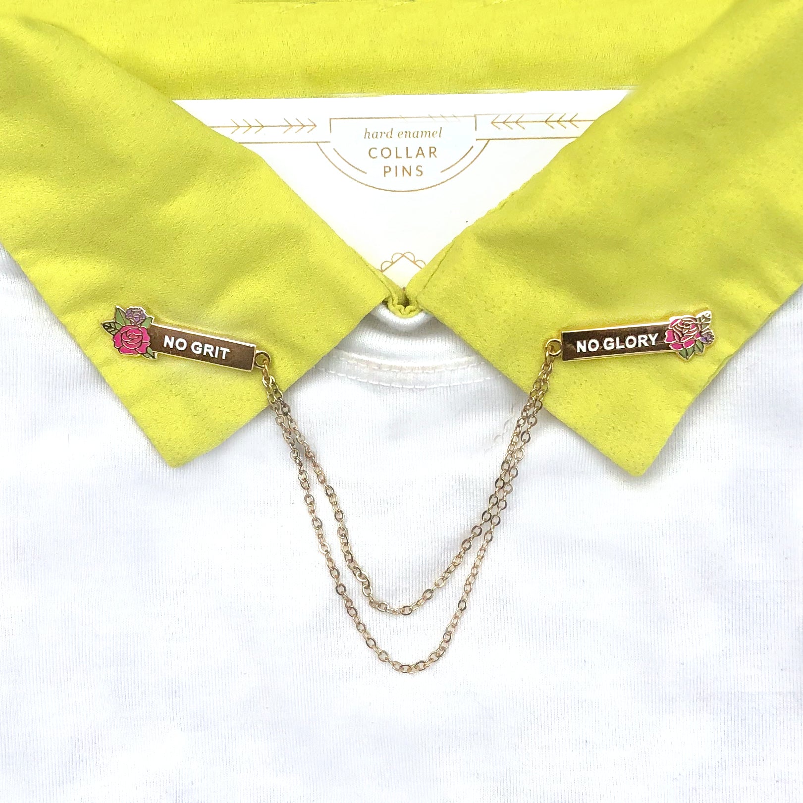 No Grit No Glory - Collar Pins