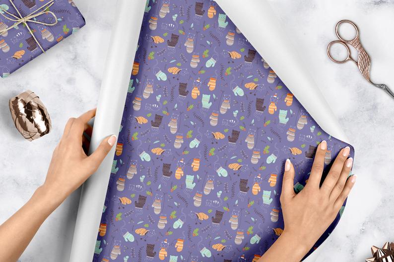 Kittens in Mittens - Wrapping Paper