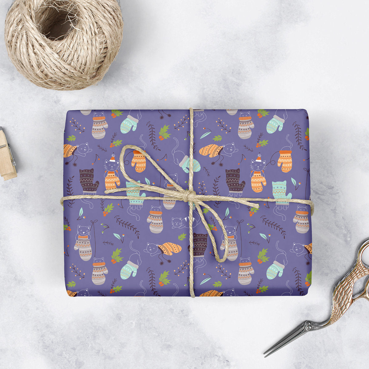 Kittens in Mittens - Wrapping Paper
