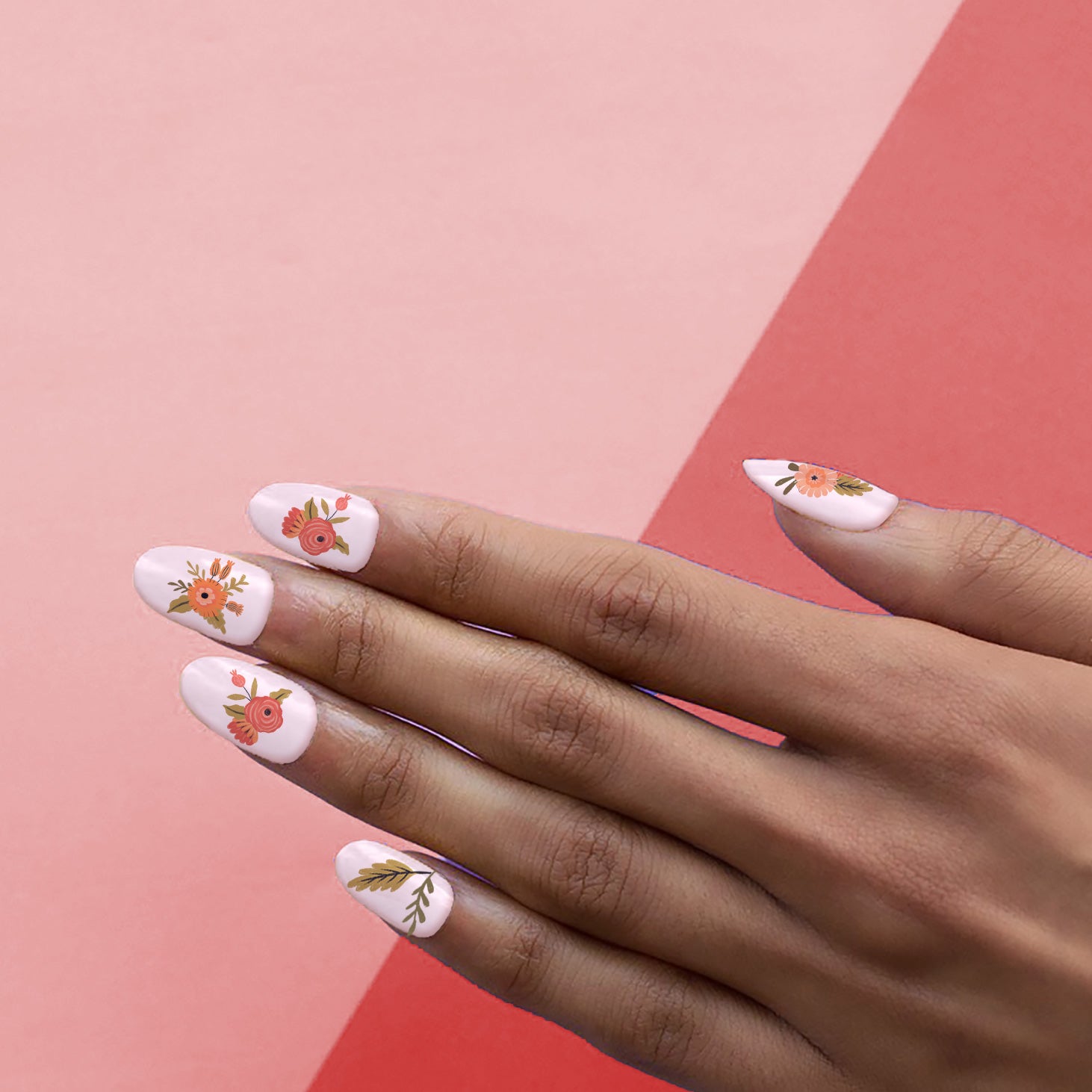 Autumn Florals Nail Decals