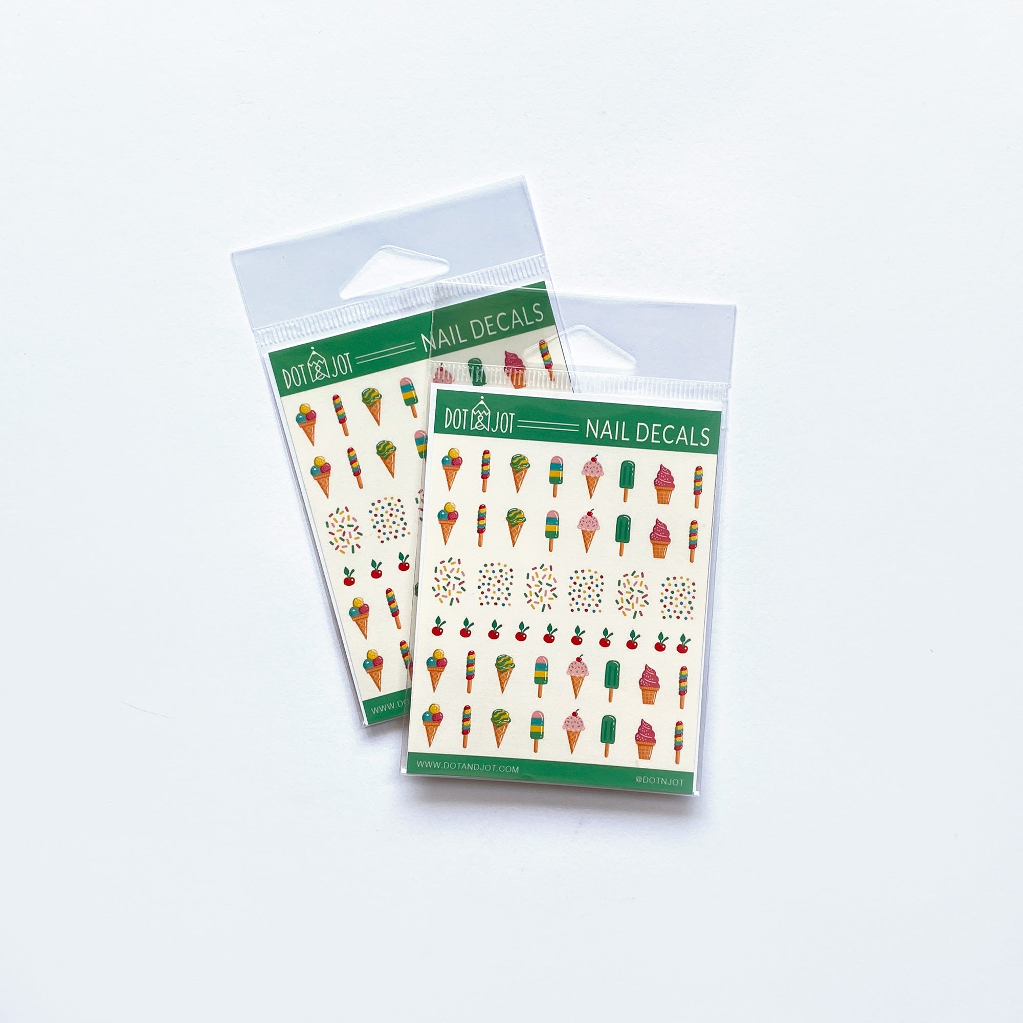 Ice Cream Nail Decals