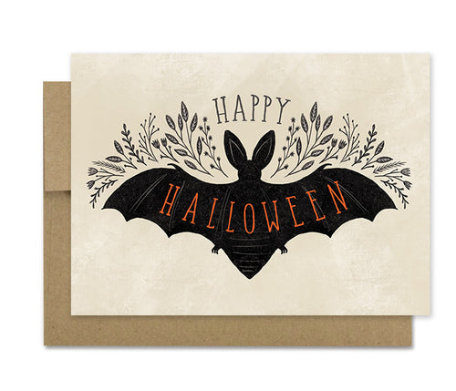 Halloween Bat- Holiday Card