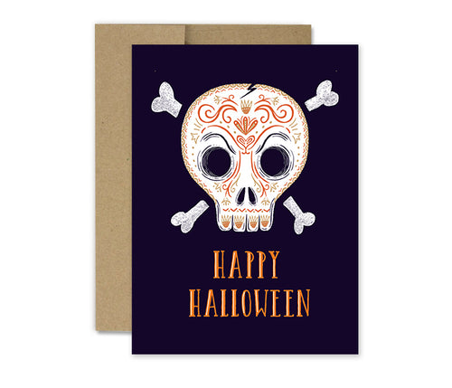 Sugar Skull - Halloween Card