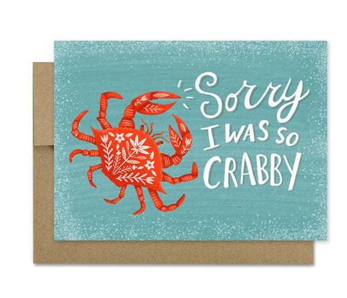 Crabby- Sorry Sympathy Card