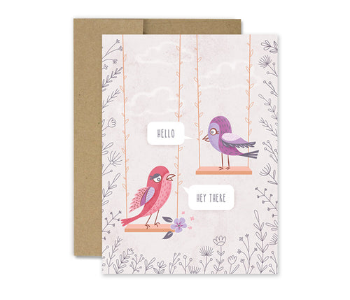 Hello Bird - Greeting Card