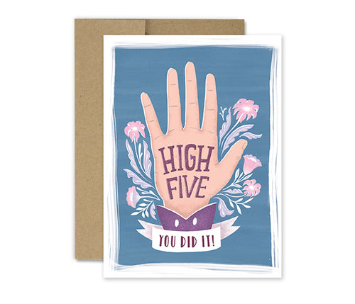 High Five- Congrats Card