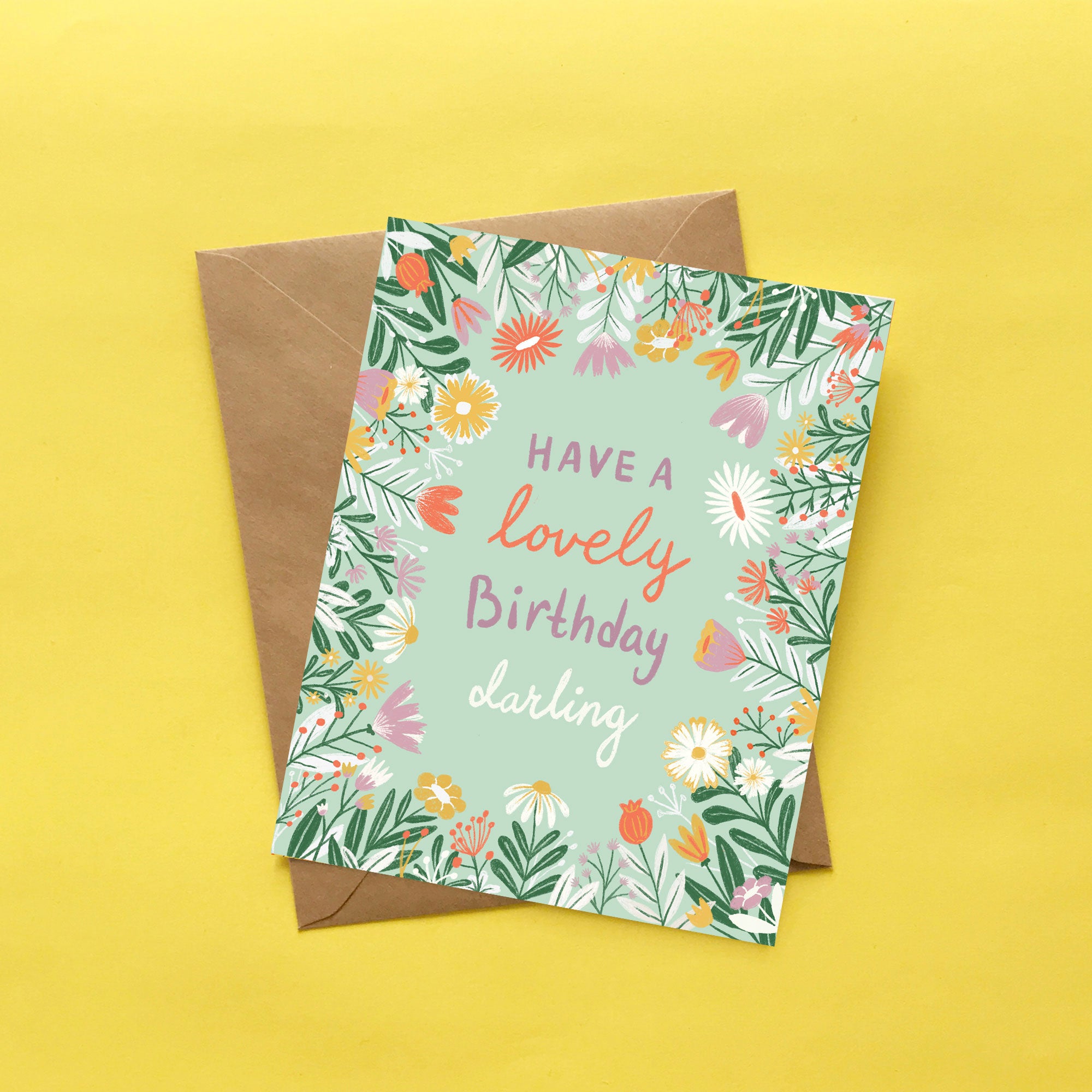 Lovely Birthday Florals Card
