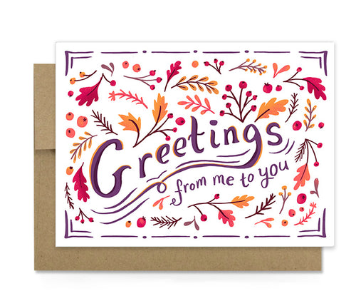 Seasons Greetings - Autumn Card