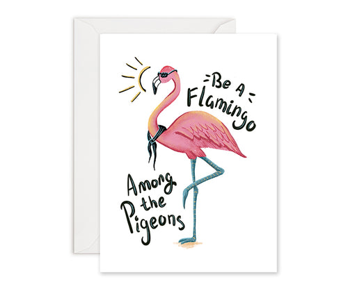 Fabulous Flamingo - Greeting Card