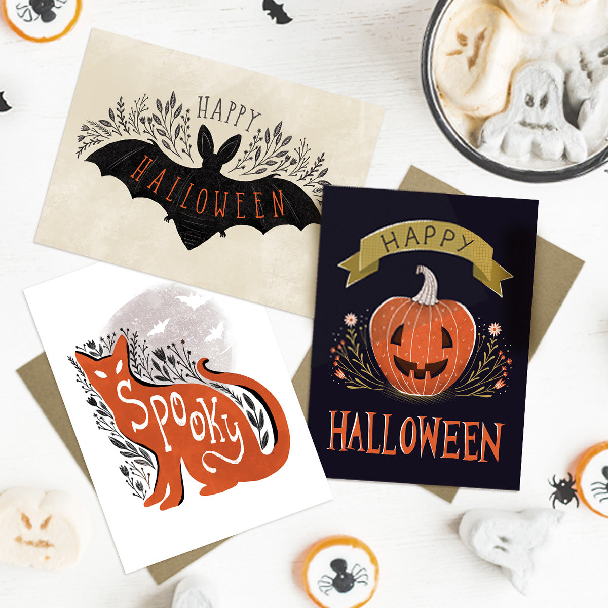 Jack o' lantern Pumpkin - Halloween Card