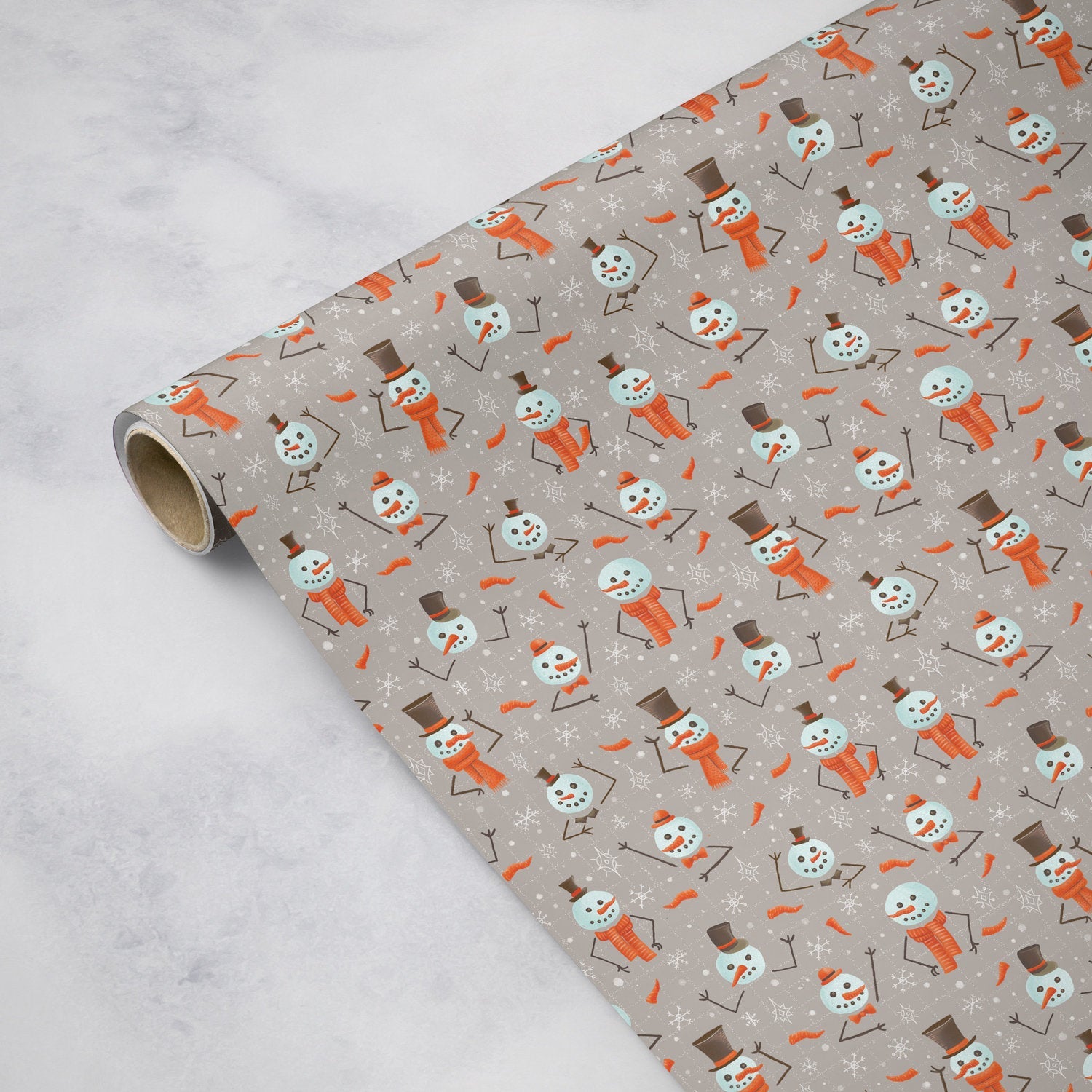 Snowmen - Wrapping Paper