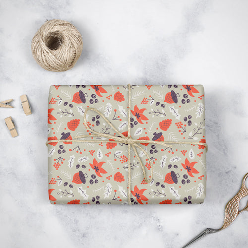 Autumn Acorns - Wrapping Paper